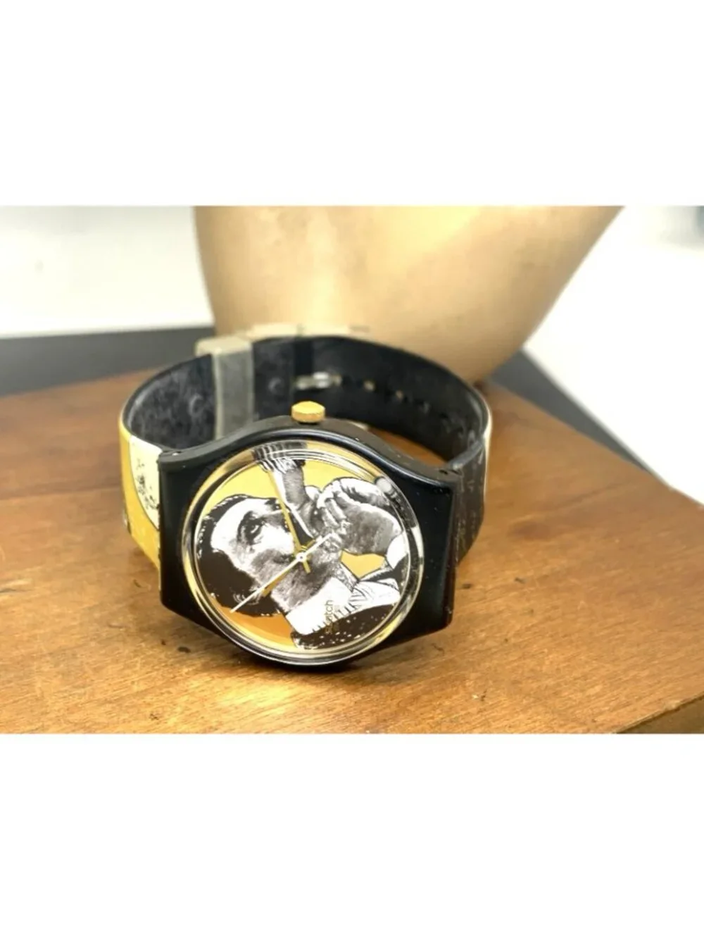 Swatch Unisex Watch GB148 Baiser D'Anton Swiss Quartz Vintage 1991 Rubber Strap